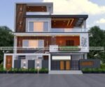 2 floor modern elevation design