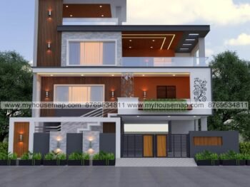 2 floor modern elevation design