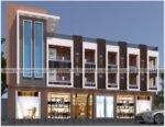 shop and hotel elevation design