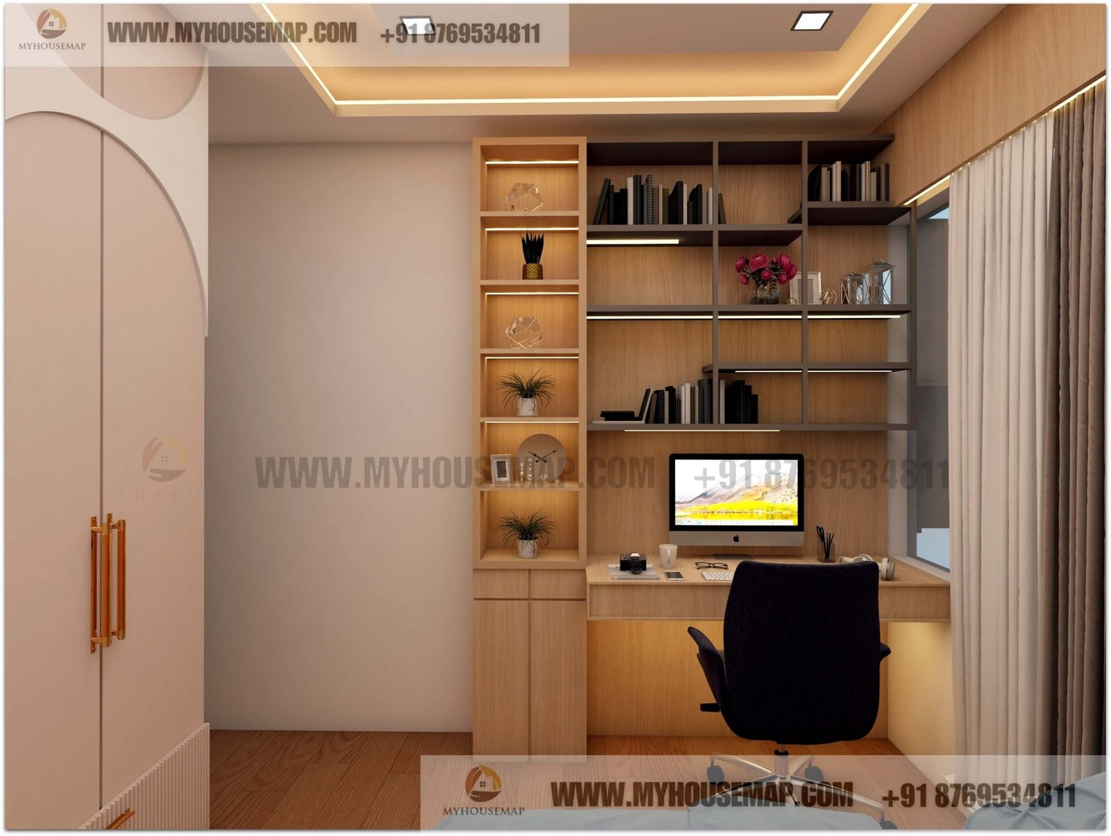 Bedroom design in low cost