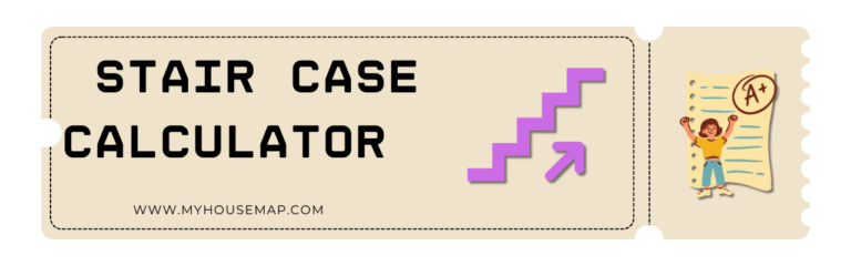 image of Stair Case Calculator to calculate stair height and length