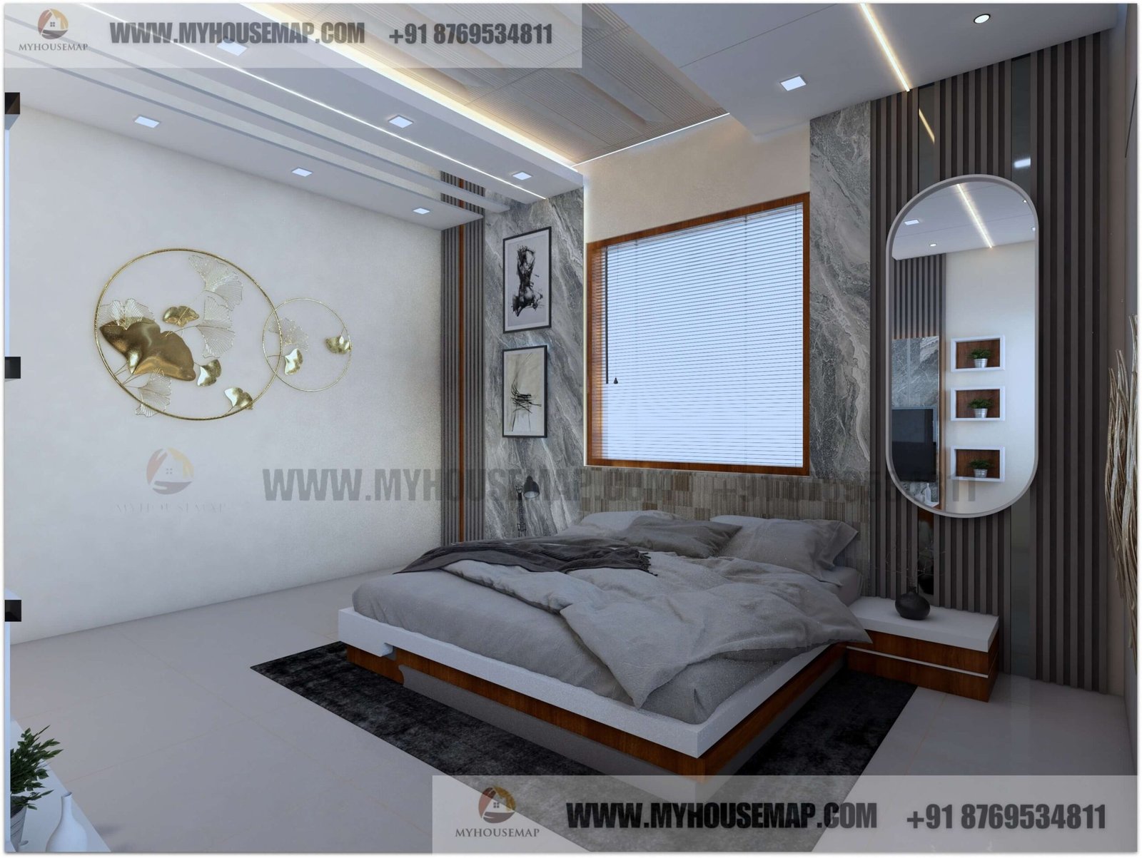 image of interior design for small bedroom simple and modern