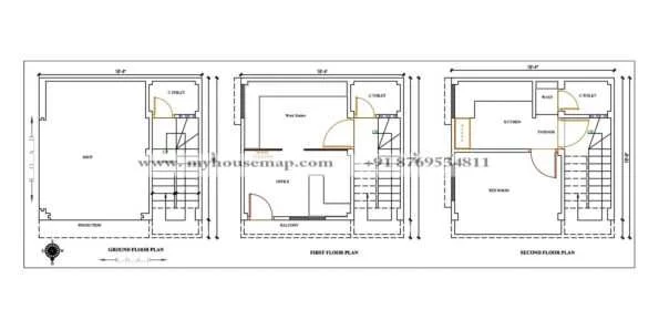 18×18 Ft Floor Plan