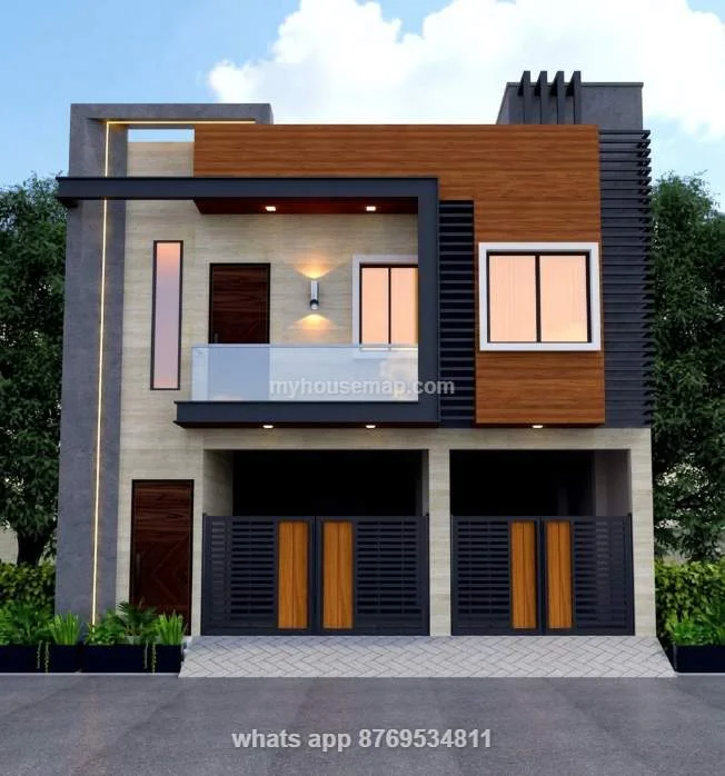 2 Floor Home Front Elevation