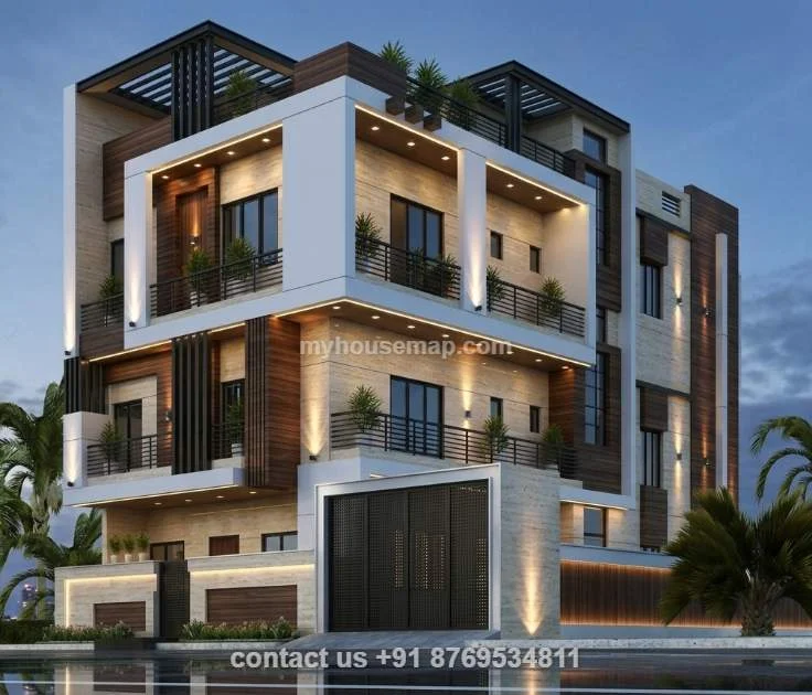 3 Floor Front Elevation