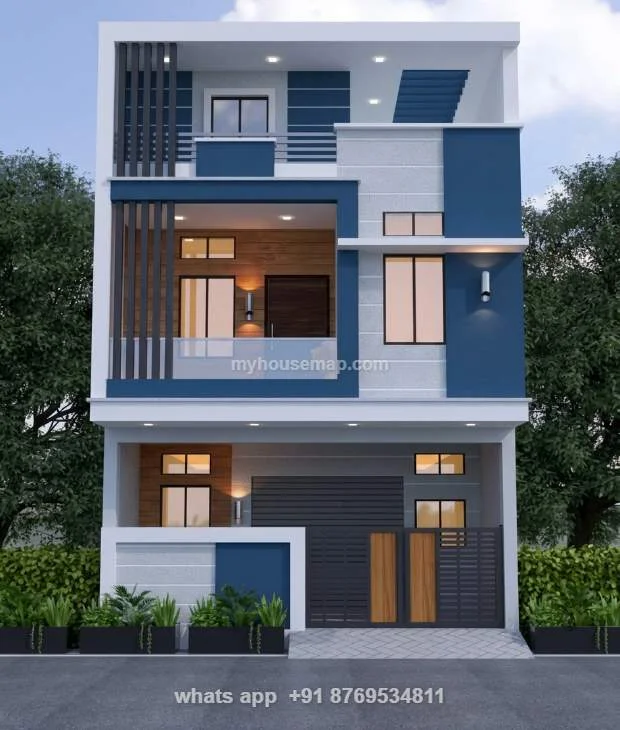 3 Floor Simple House Design