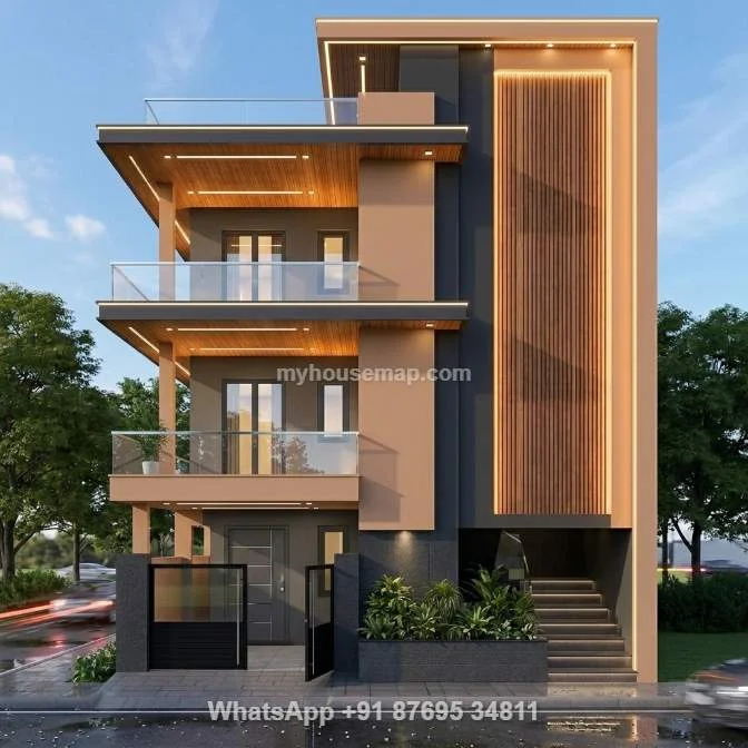 3 Story Contemporary House Design 40 Ft