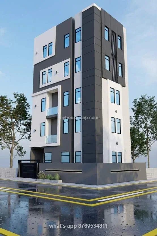 3d Elevation Design For Apartment