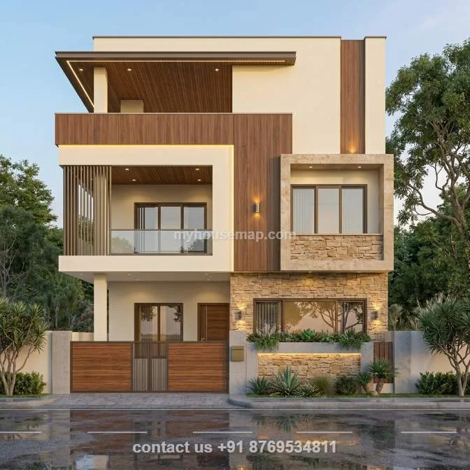 Duplex House Elevation Design