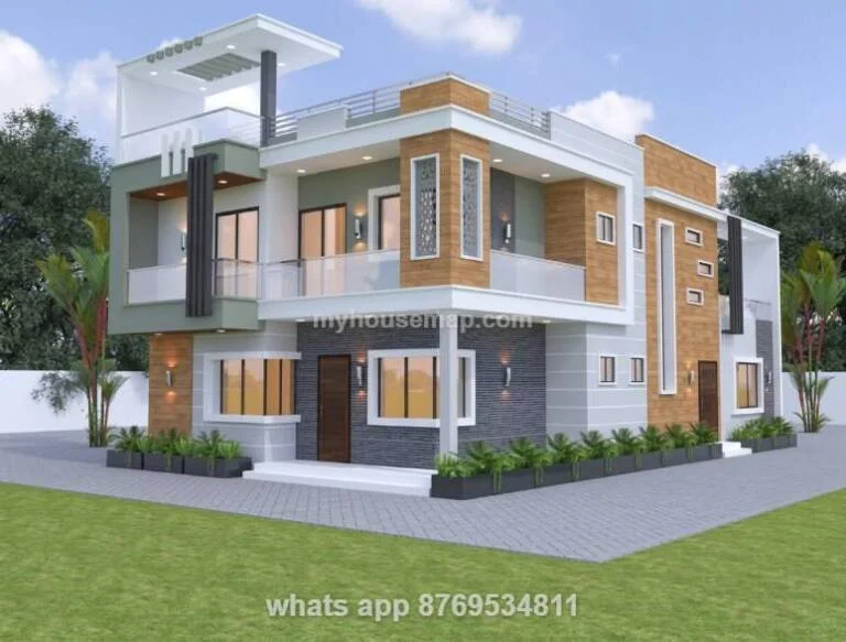 Duplex House Elevation Design