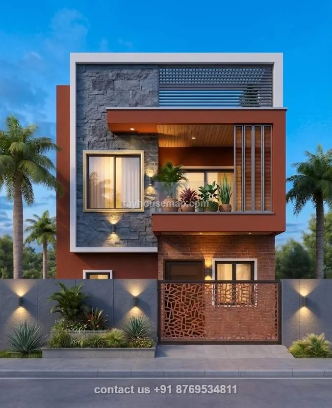 Double Floor Front Elevation Design
