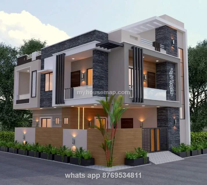 Double Story 2 Side Elevation