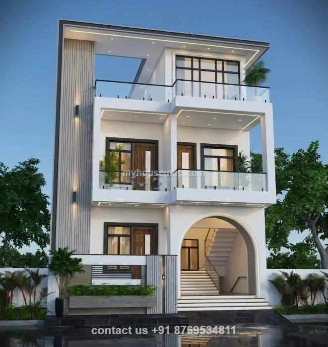 Front Elevation With Staircase