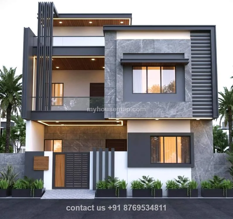 Front Elevation With Tiles