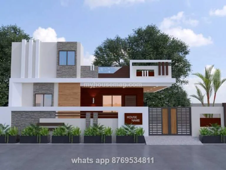 Home Elevation Design One Floor