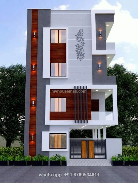 House For Front Design 4 Floor