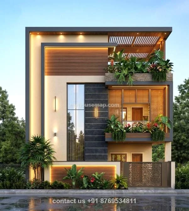 Luxury House Front Elevation