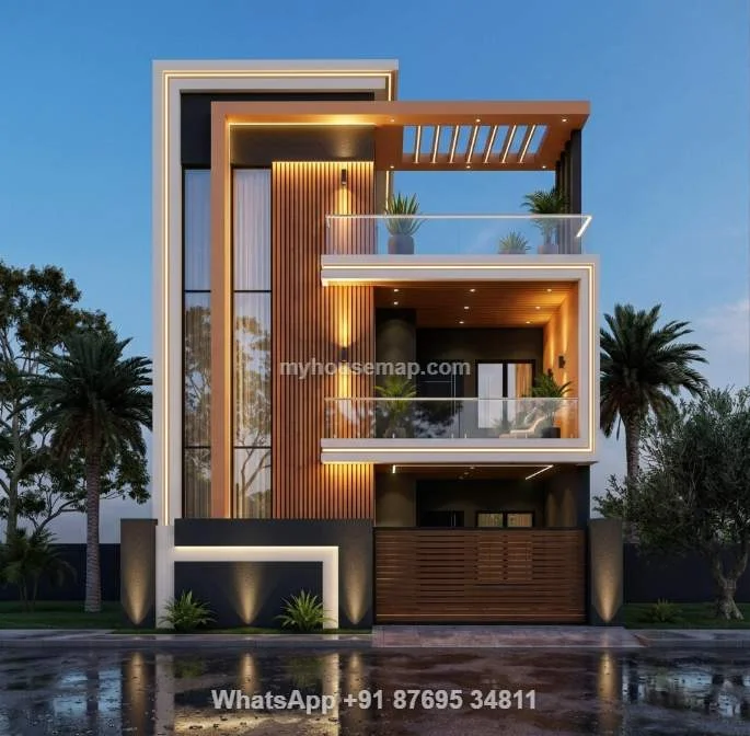 Luxury Villa Design 2 Floor 24 Ft