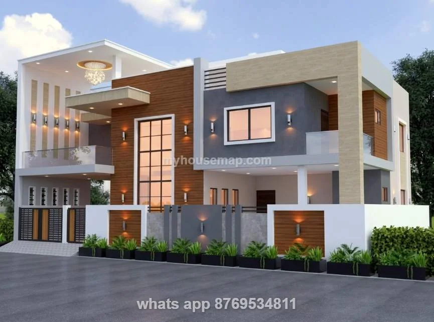 Modern 2 Floor House Elevation Design
