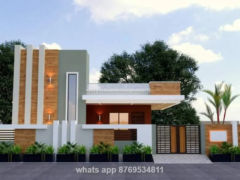 Modern Single Floor Home Design