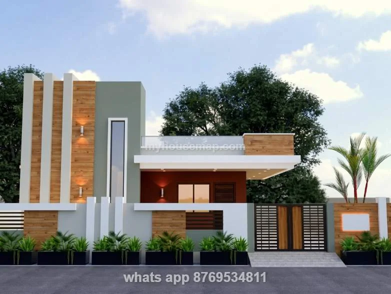 Modern Single Floor Home Design
