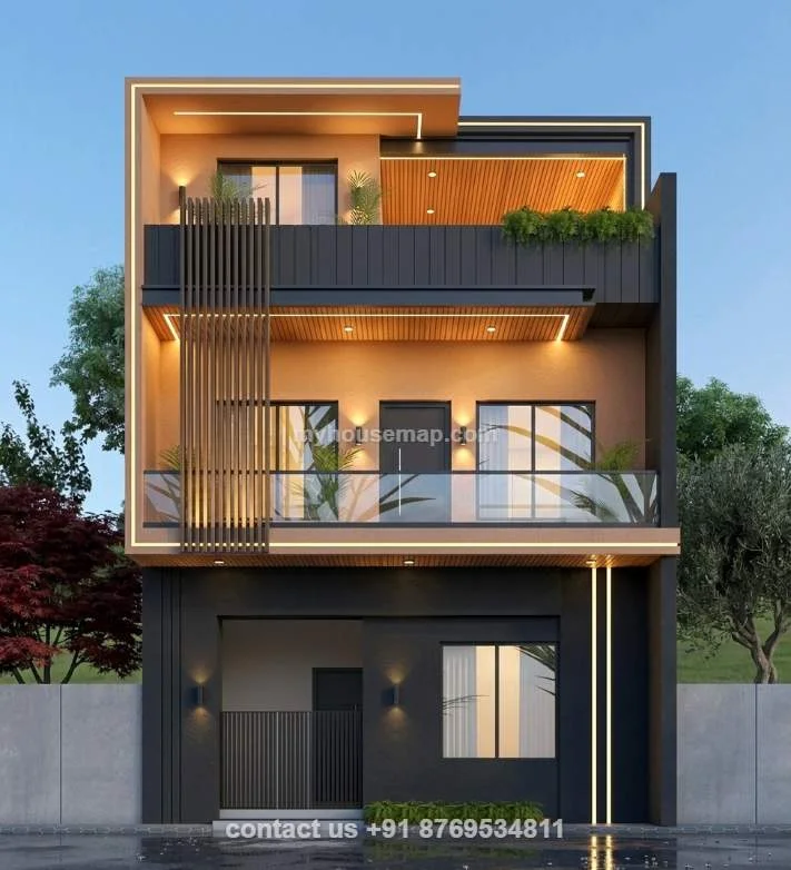 West Face House Elevation G+1